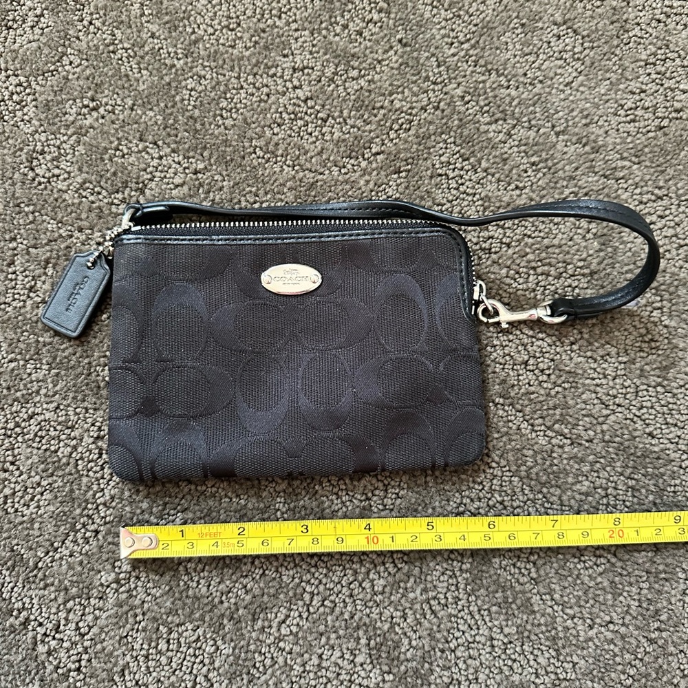 Coach Black Wristlet